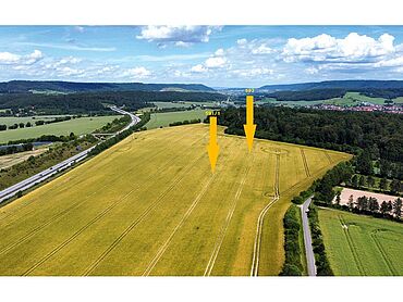 S26-03-108: nahe L1015, Flurstücke 591/1, 592 und 26/1; nahe A38, Flurstücke 508/2, 509/4; 
							37339 Breitenworbis